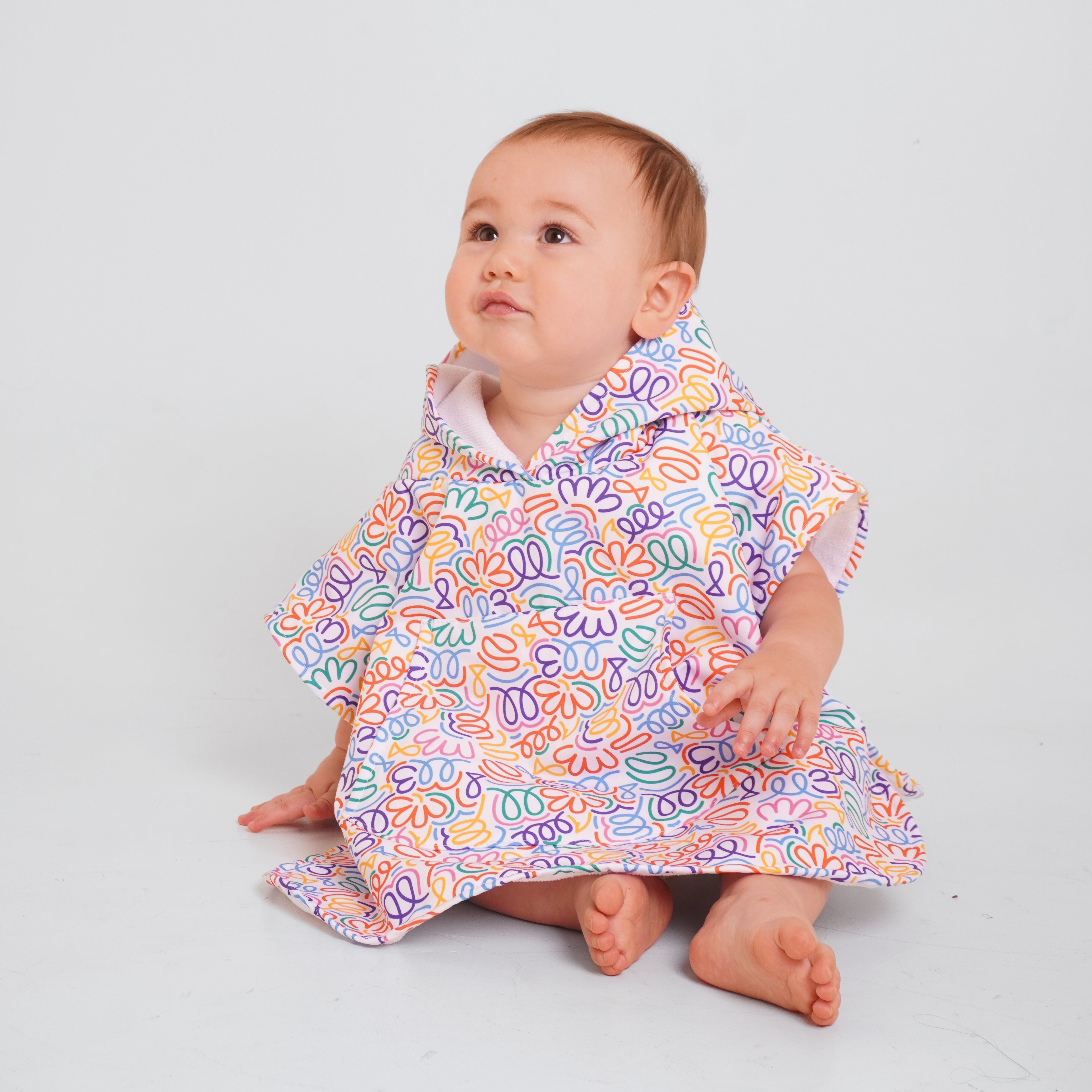 Poncho lineas de colores