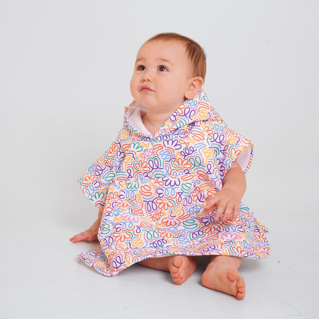 Poncho lineas de colores