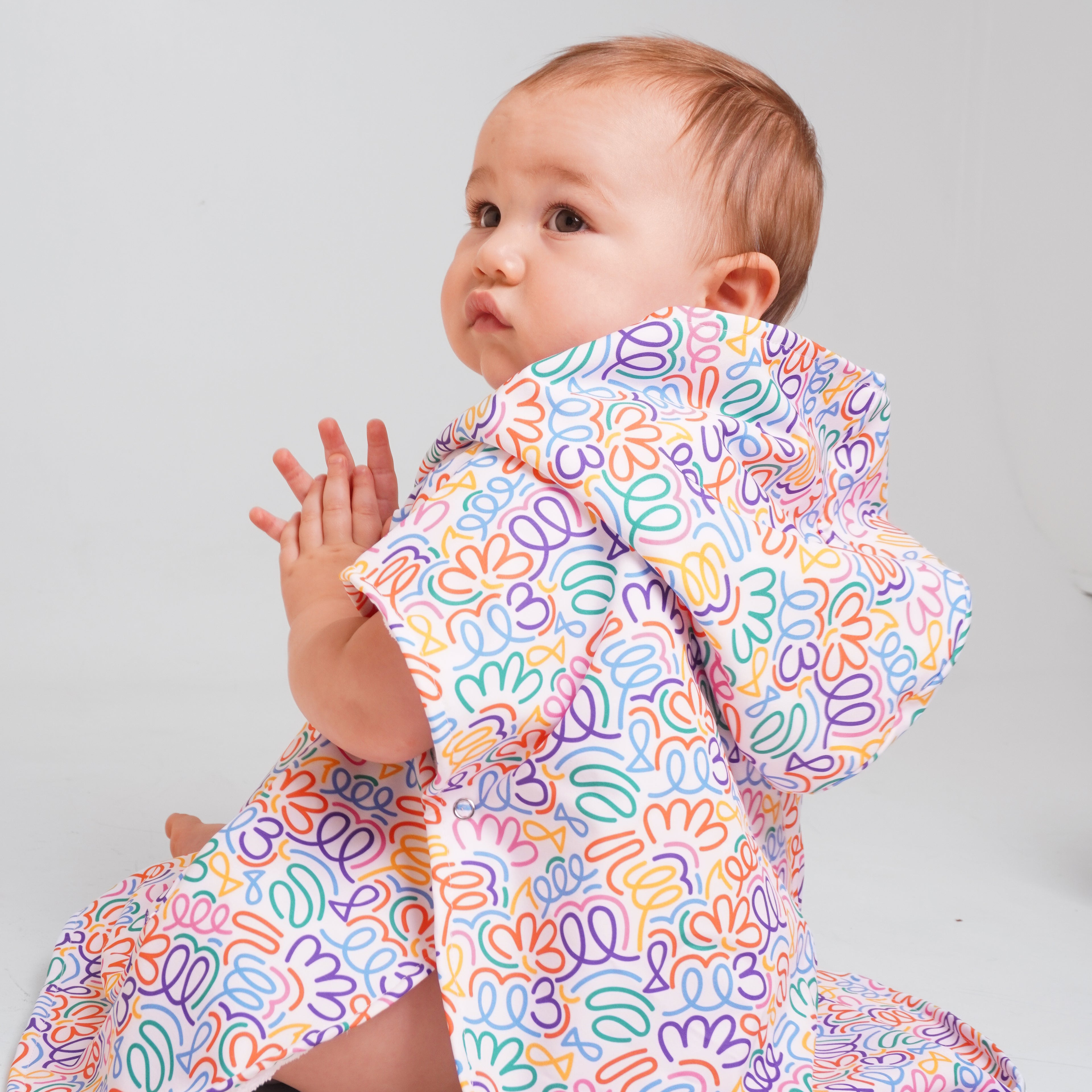 Poncho lineas de colores