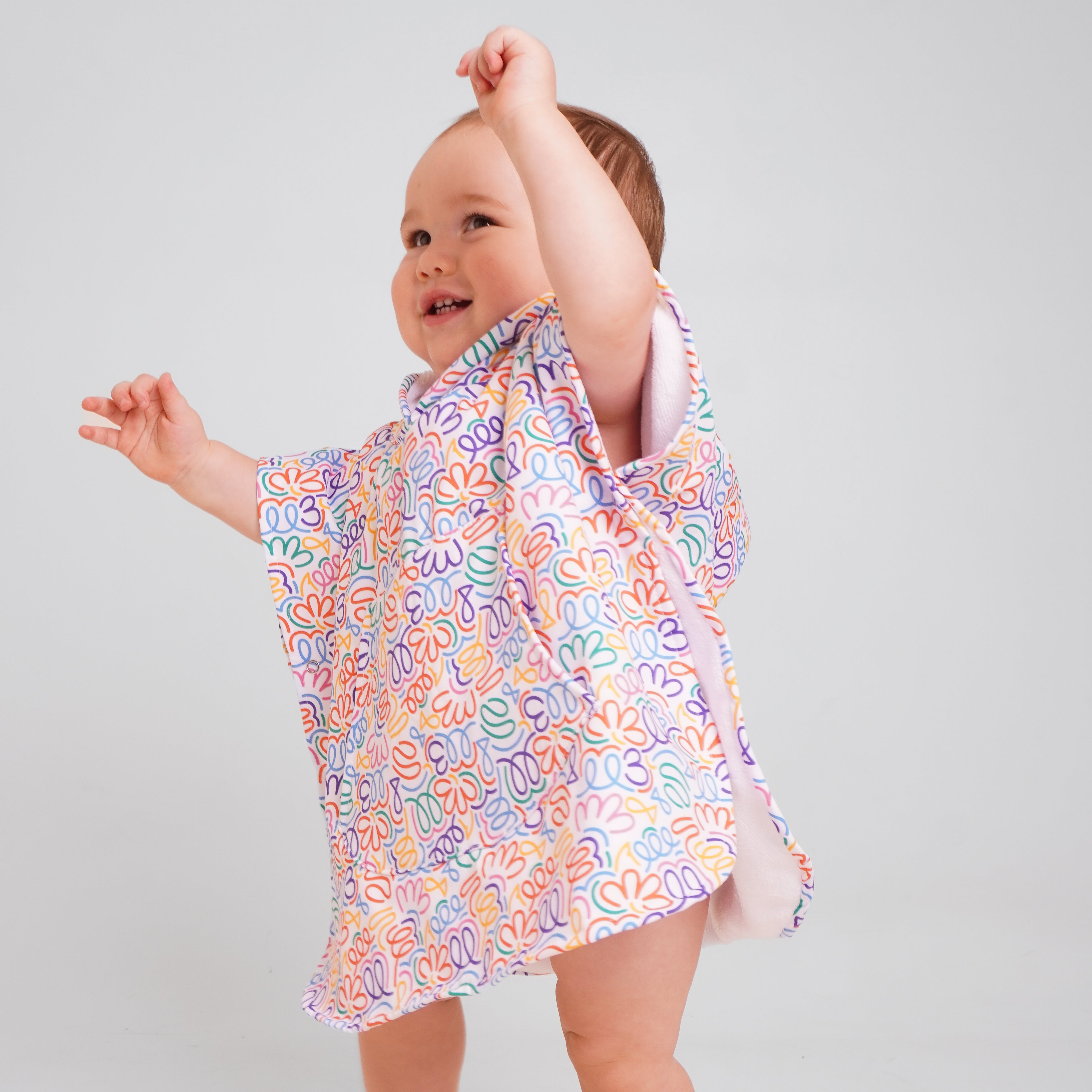 Poncho lineas de colores