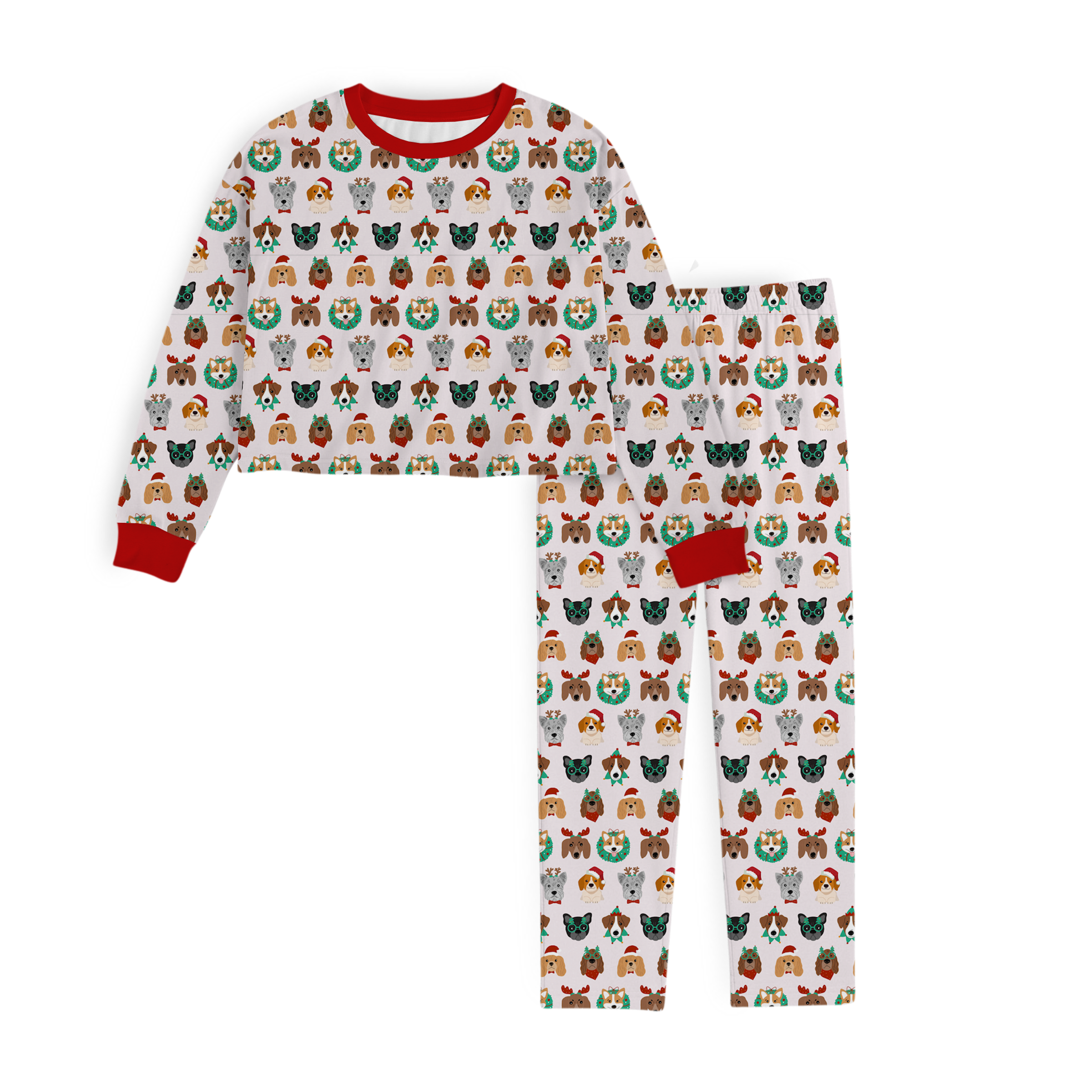 Pijama de Dama Franela NAVIDAD