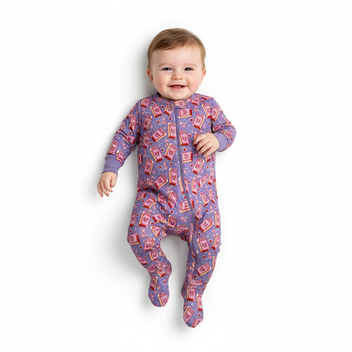 Pijama enteriza de pies convertible