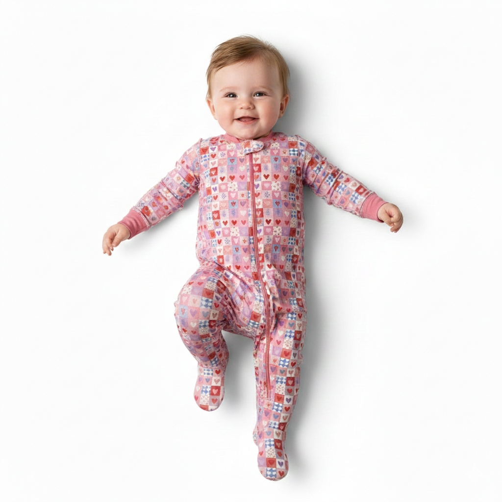 Pijama enteriza de pies convertible