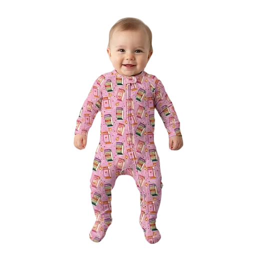 Pijama enteriza de pies convertible