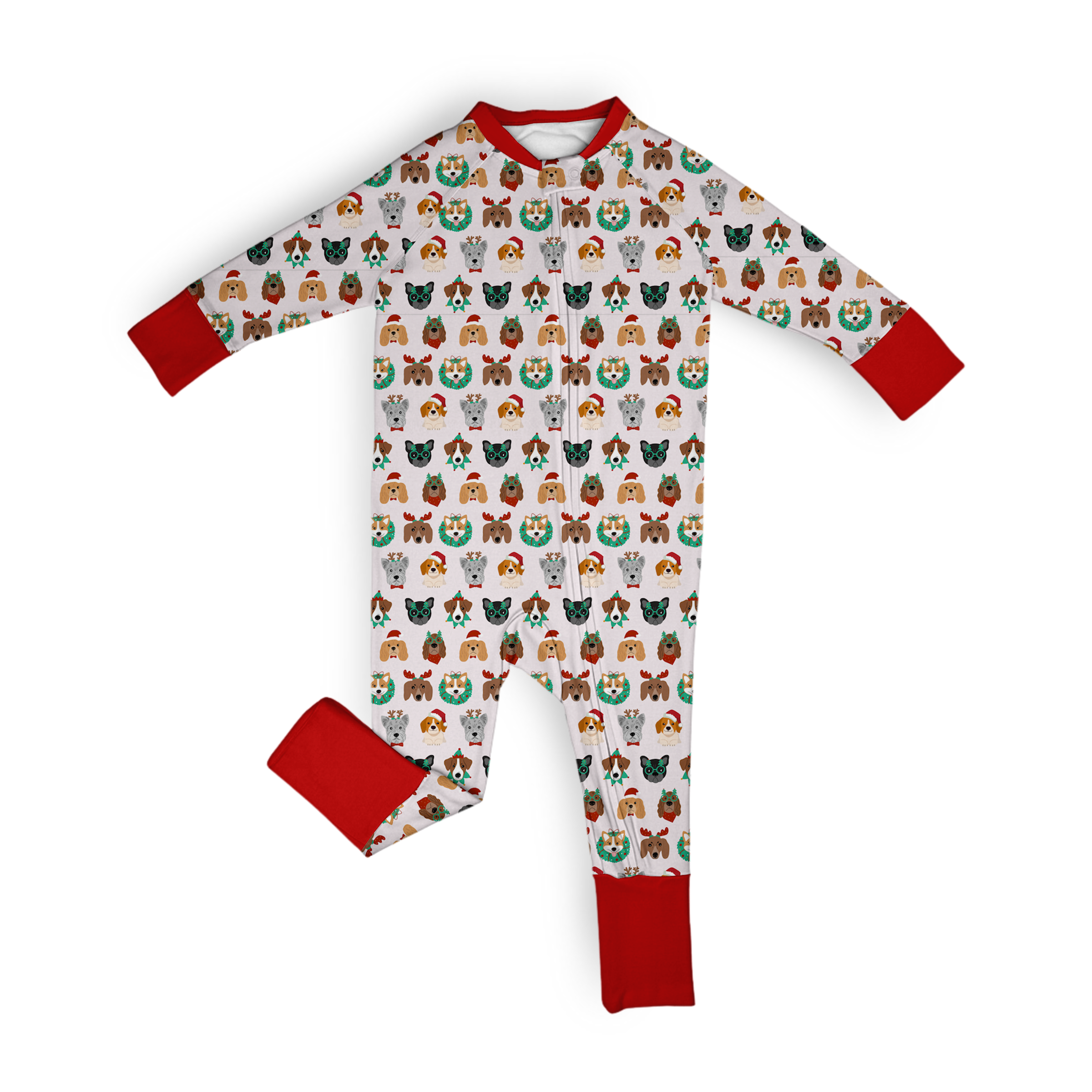 Pijama enteriza de pies convertible NAVIDAD