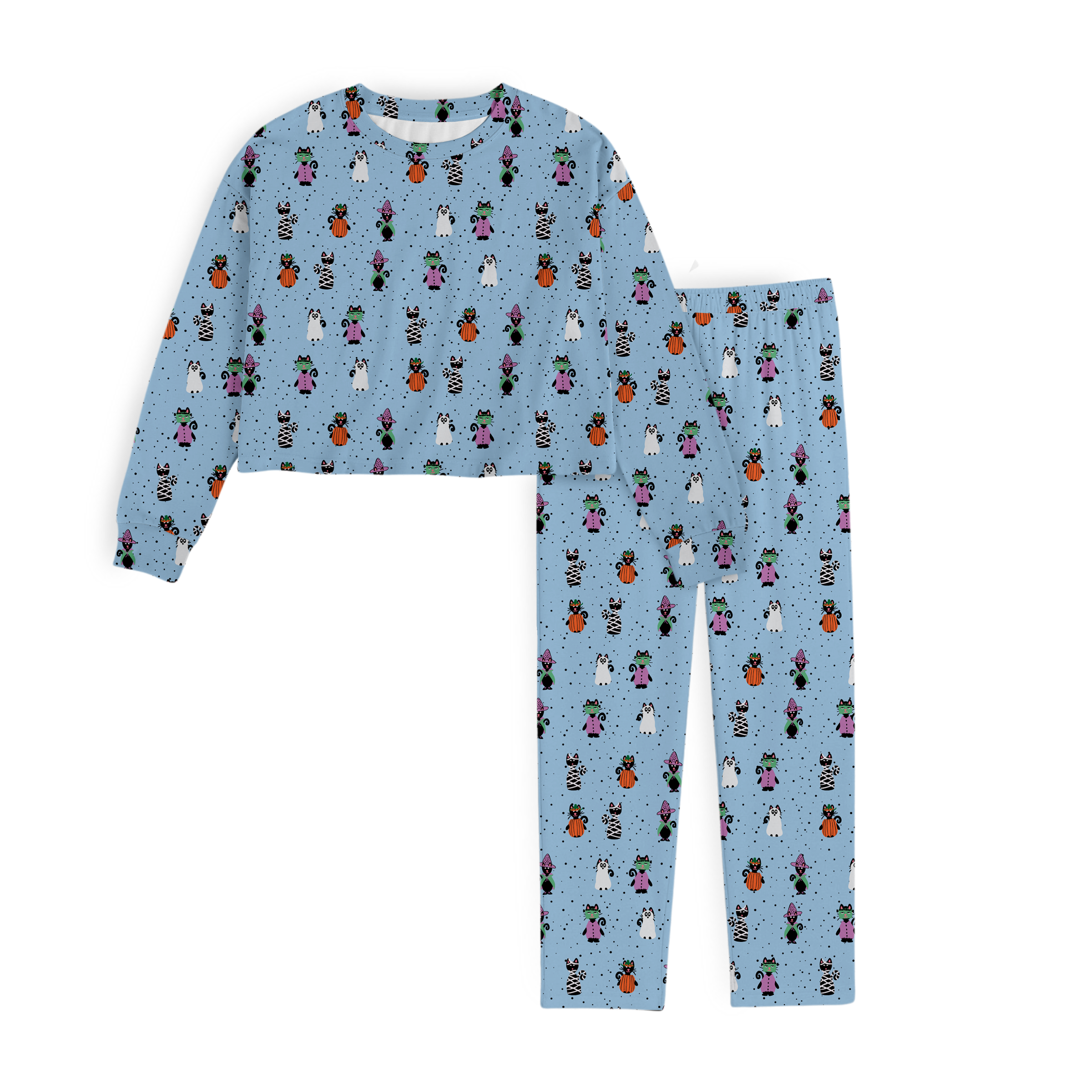 Pijama de Dama Franela HALLOWEEN