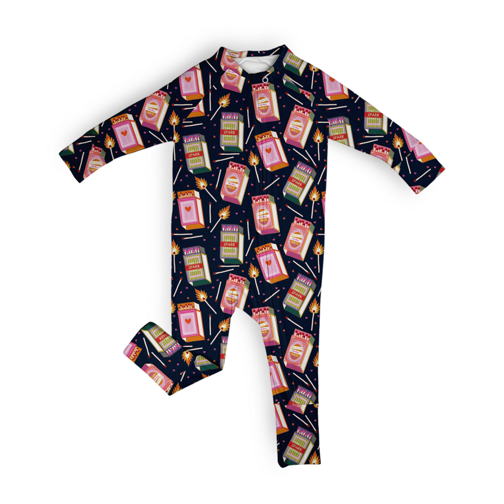 Pijama enteriza de pies convertible