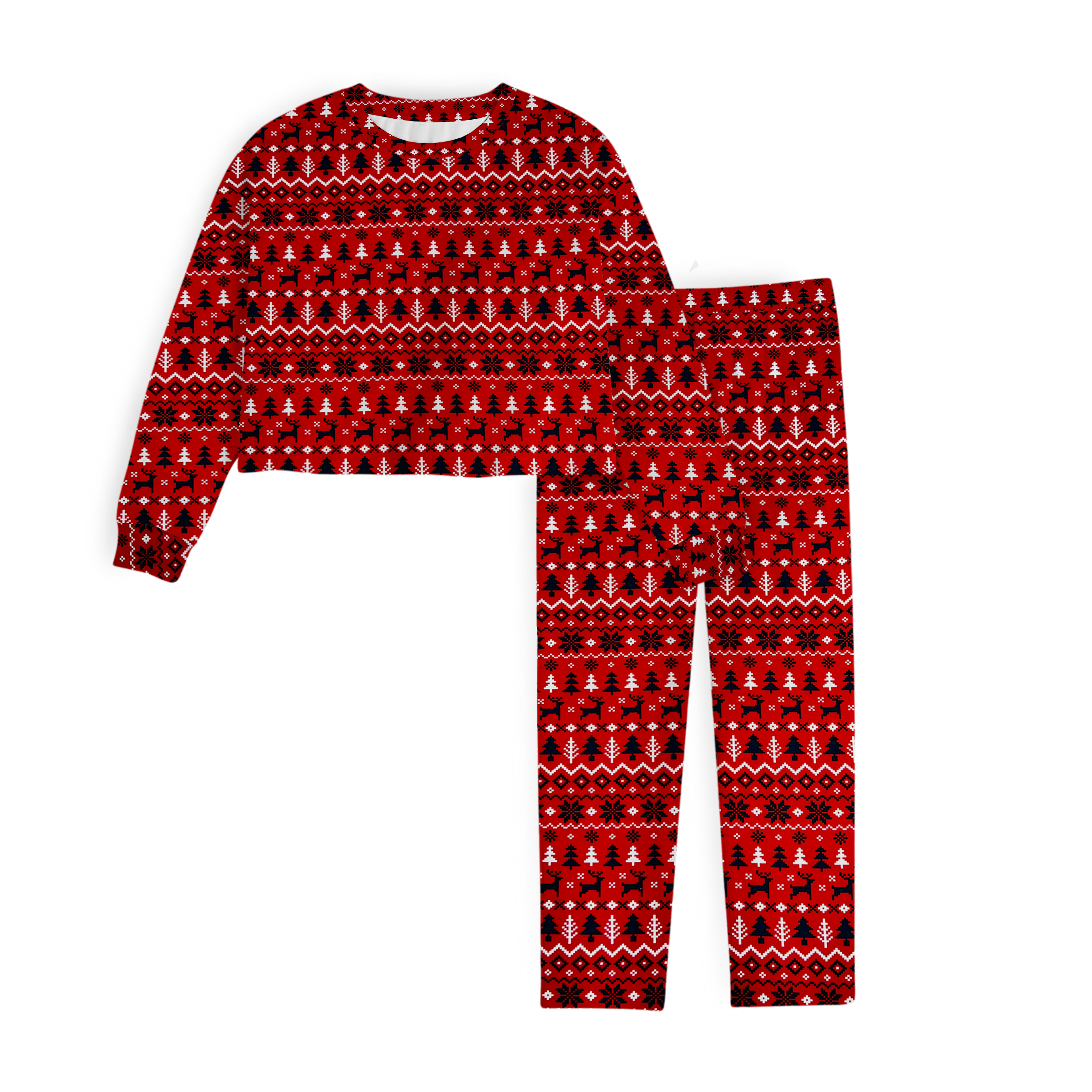 Pijama de Dama Franela NAVIDAD