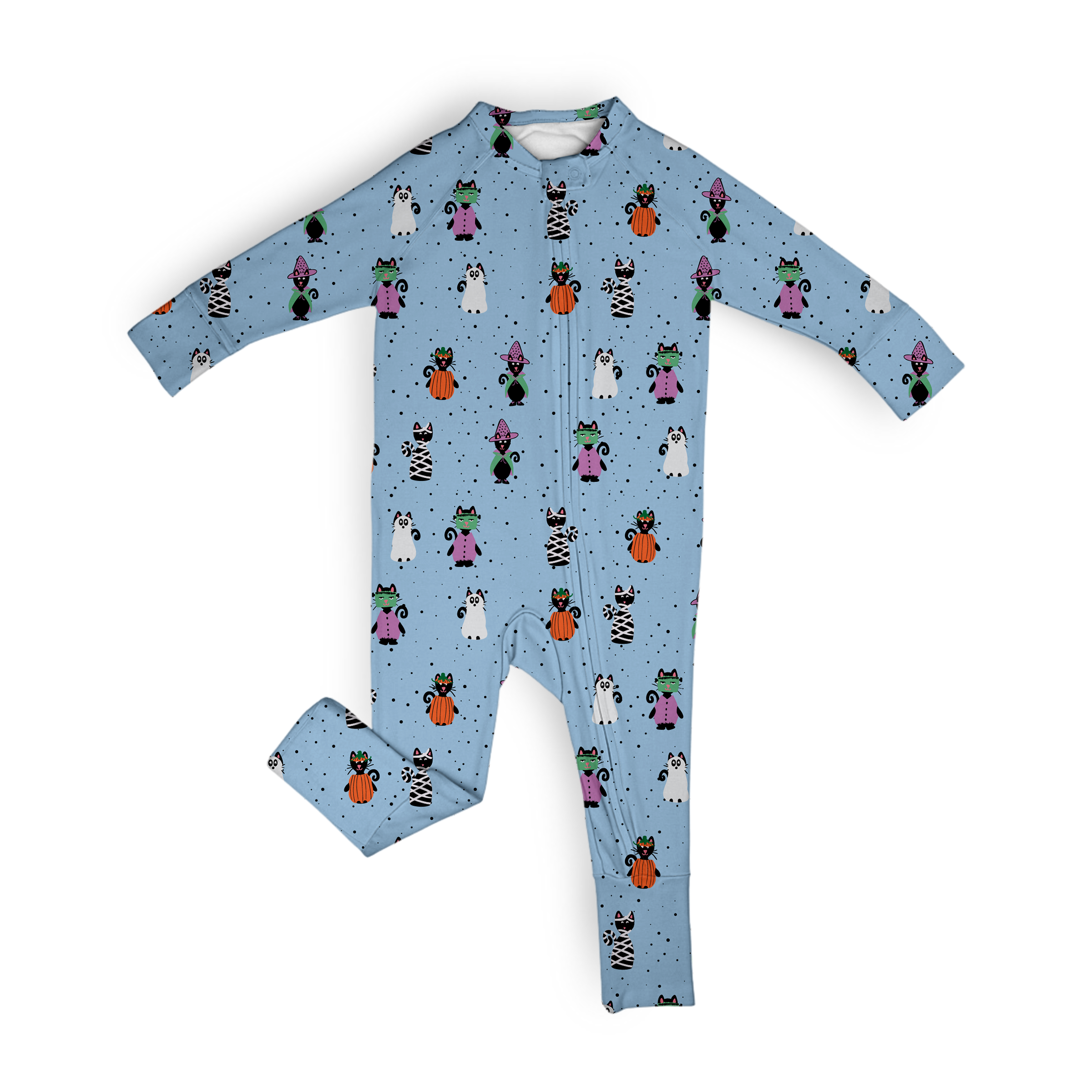 Pijama enteriza de pies convertible HALLOWEEN